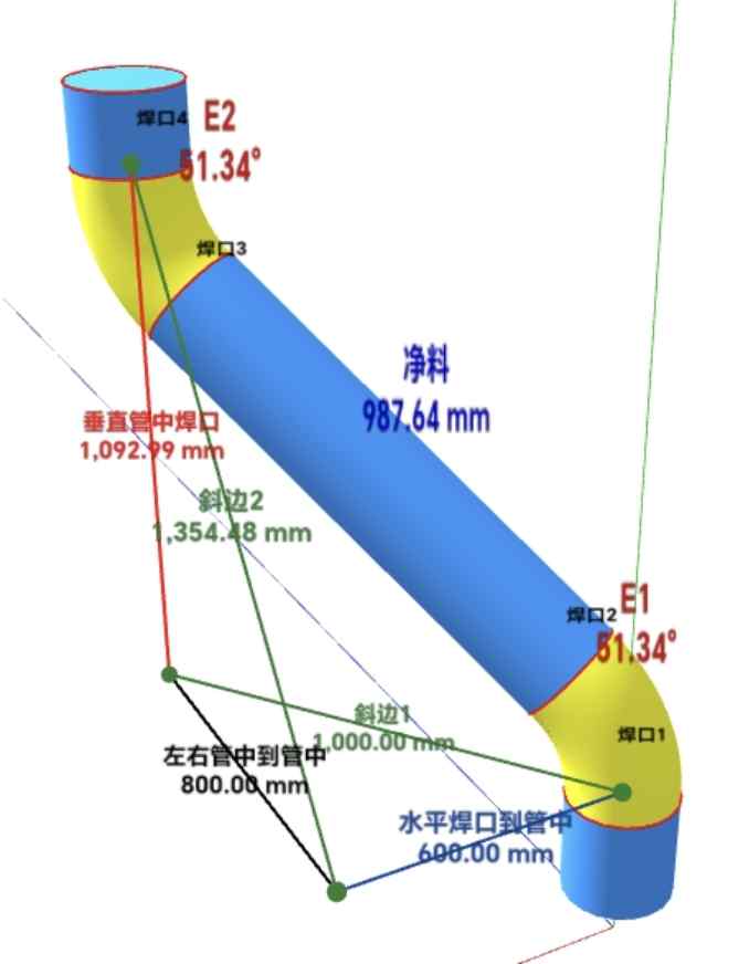 上下立管空间弯