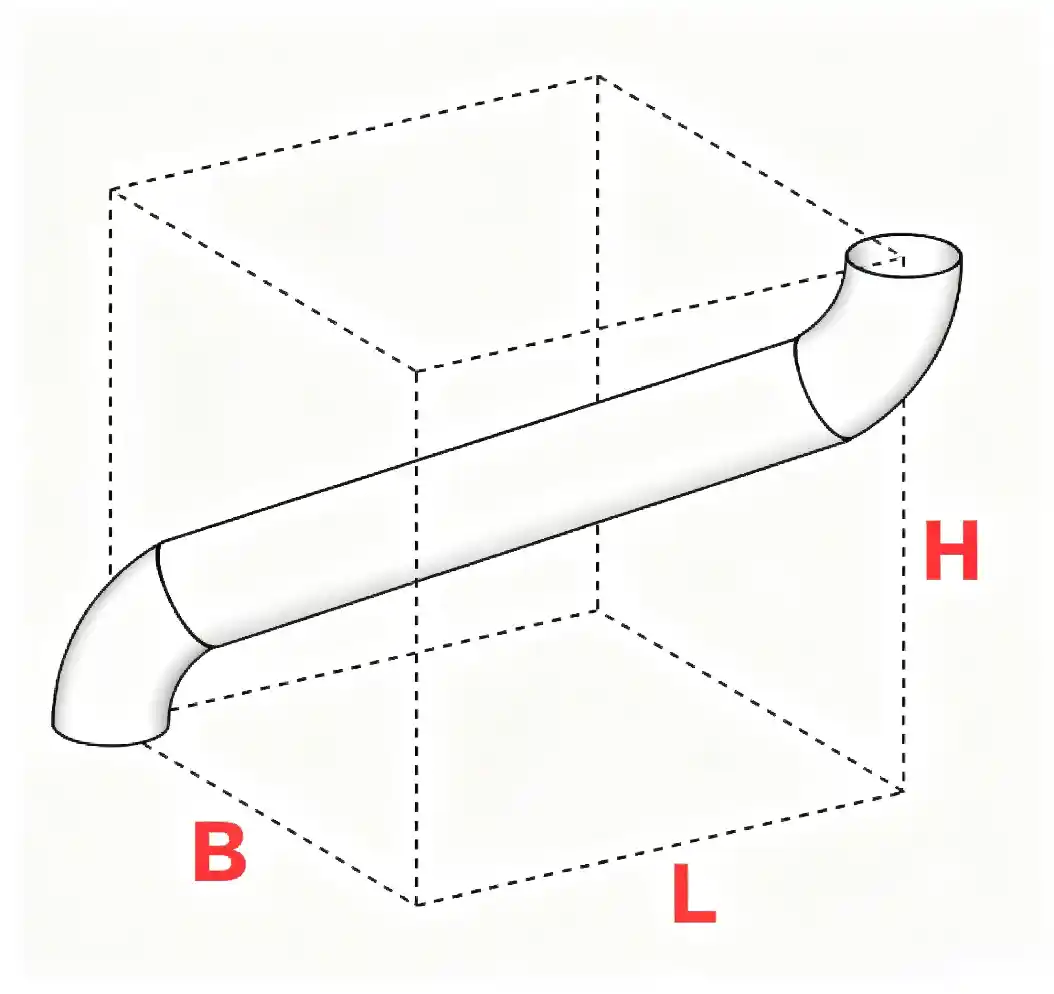 空间弯端到端下下上上计算器_同向双弯头中节长度弧长错心距