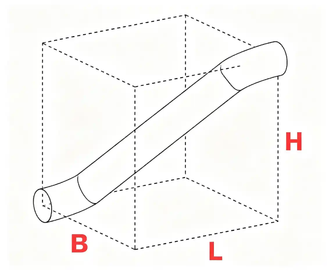 空间弯端到端下左上右计算器_平行偏移双弯头同角度错心距