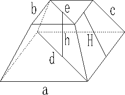 正四棱台几何计算器