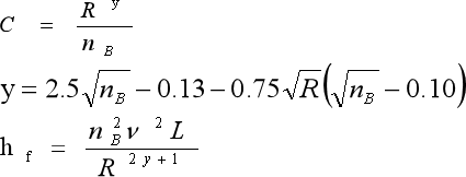 管道系统中巴甫洛夫斯基公式及其运算在线计算器