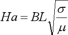 哈特曼数Ha计算公式与在线计算器