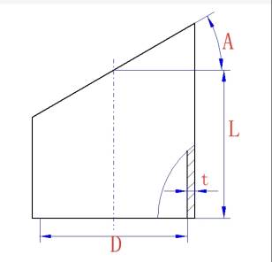 斜截圆管展开计算器