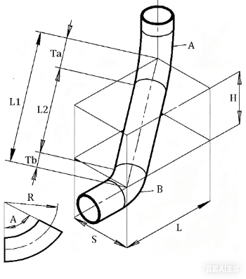 爬升弯头B计三维异向双弯头算器